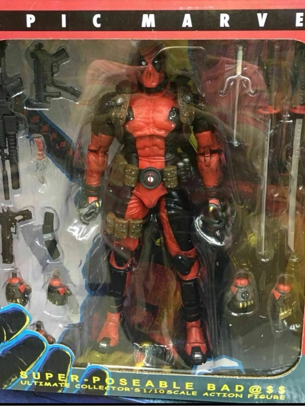 EPIC Marvel Deadpool Ultimate Collector's 1/10 Scale Action Figure New in Box.